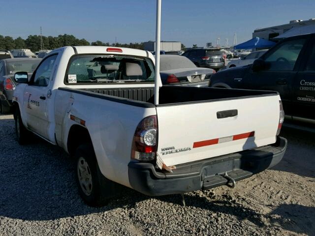 5TFNX4CN7BX006176 - 2011 TOYOTA TACOMA WHITE photo 3