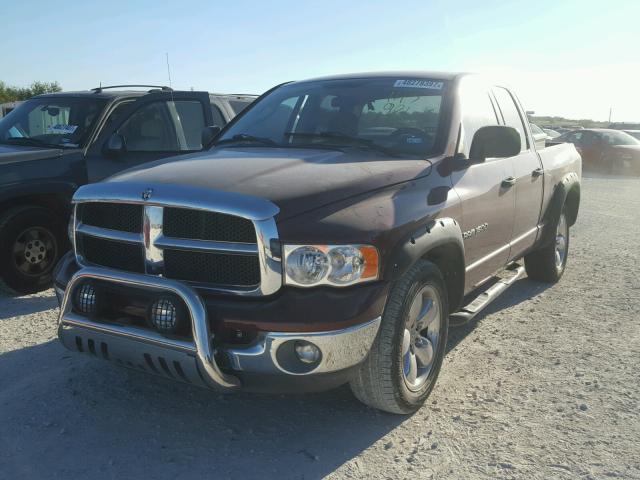 1D7HA18Z83S143981 - 2003 DODGE RAM 1500 S BURGUNDY photo 2