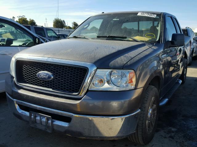 1FTPX12507FB89765 - 2007 FORD F150 GRAY photo 2