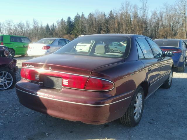 2G4WS52J111327600 - 2001 BUICK CENTURY CU MAROON photo 4