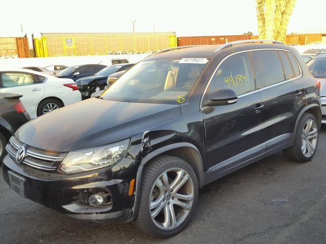 WVGAV3AX8DW583354 - 2013 VOLKSWAGEN TIGUAN S BLACK photo 2