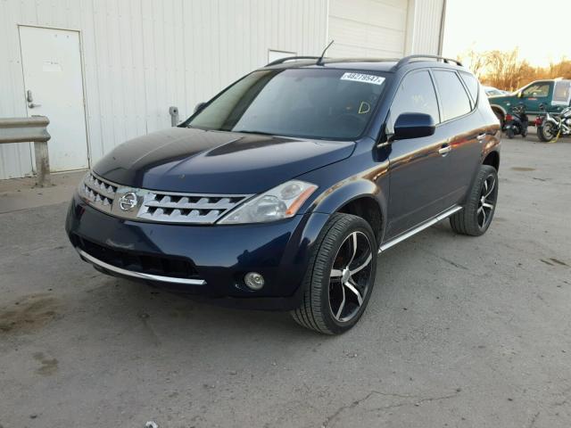 JN8AZ08T06W401583 - 2006 NISSAN MURANO SL BLUE photo 2