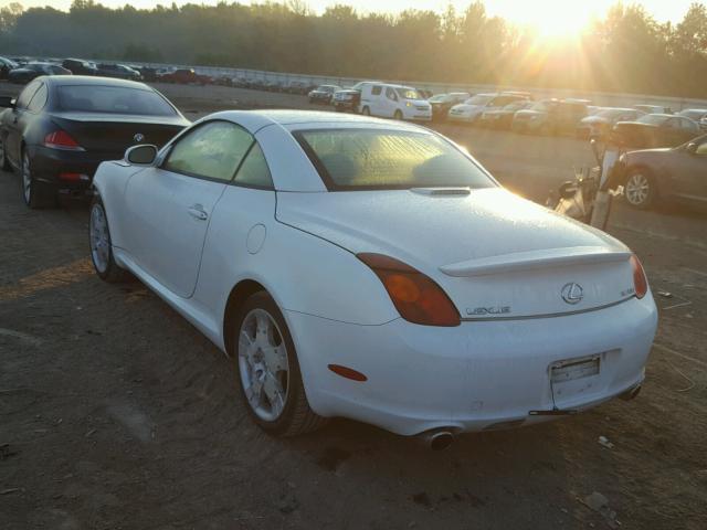 JTHFN48Y650066300 - 2005 LEXUS SC 430 WHITE photo 3