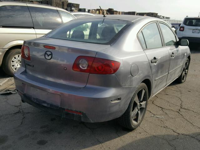 JM1BK12G861478060 - 2006 MAZDA 3 I CHARCOAL photo 4