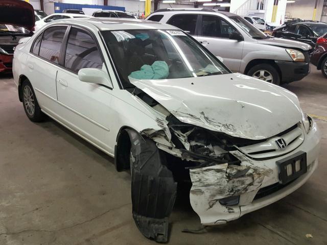 2HGES26735H555738 - 2005 HONDA CIVIC EX თეთრი ფოტო 1