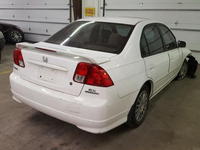 2HGES26735H555738 - 2005 HONDA CIVIC EX თეთრი ფოტო 4