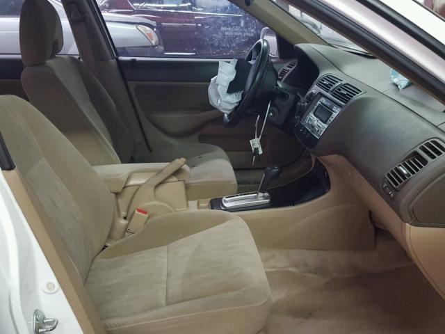 2HGES26735H555738 - 2005 HONDA CIVIC EX თეთრი ფოტო 5