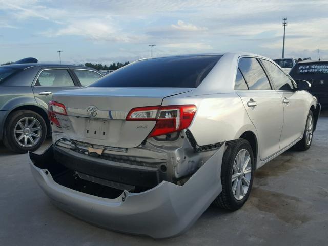 4T1BF1FK9CU512564 - 2012 TOYOTA CAMRY BASE SILVER photo 4