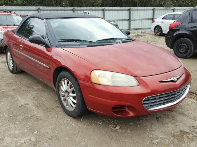 1C3EL45U51N664867 - 2001 CHRYSLER SEBRING LX RED photo 1