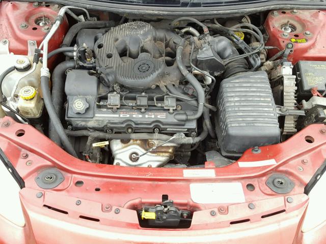 1C3EL45U51N664867 - 2001 CHRYSLER SEBRING LX RED photo 7