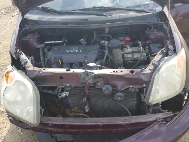 JTKKT624350095169 - 2005 TOYOTA SCION XA ბურგუნდია ფოტო 7
