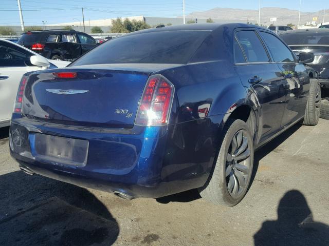 2C3CCABG8EH382533 - 2014 CHRYSLER 300 S BLUE photo 4