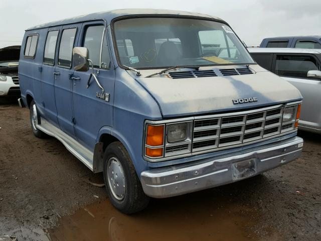 2B7HB23W2GK509380 - 1986 DODGE RAM VAN B2 BLUE photo 1