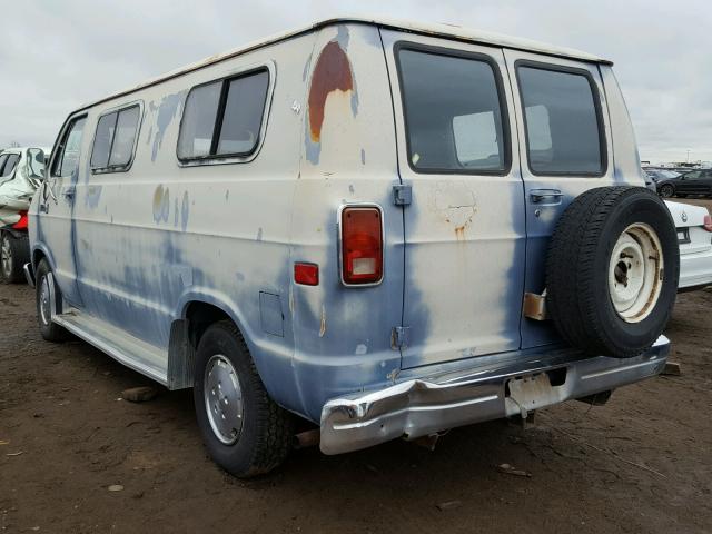 2B7HB23W2GK509380 - 1986 DODGE RAM VAN B2 BLUE photo 3