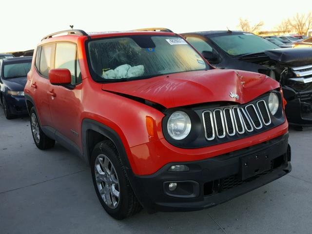 ZACCJABT3GPE33646 - 2016 JEEP RENEGADE L RED photo 1