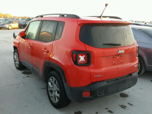 ZACCJABT3GPE33646 - 2016 JEEP RENEGADE L RED photo 3