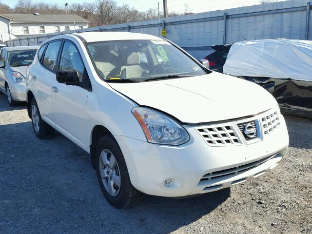 JN8AS5MVXAW143655 - 2010 NISSAN ROGUE S WHITE photo 1