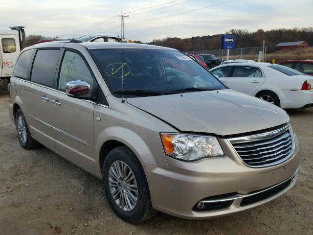 2C4RC1CG1ER407772 - 2014 CHRYSLER TOWN & COU GOLD photo 1