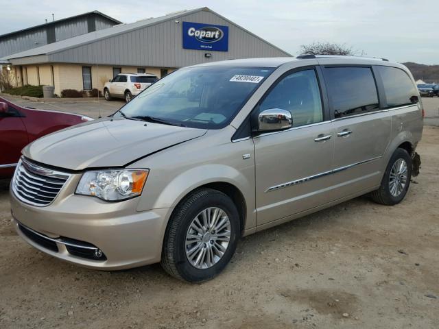 2C4RC1CG1ER407772 - 2014 CHRYSLER TOWN & COU GOLD photo 2