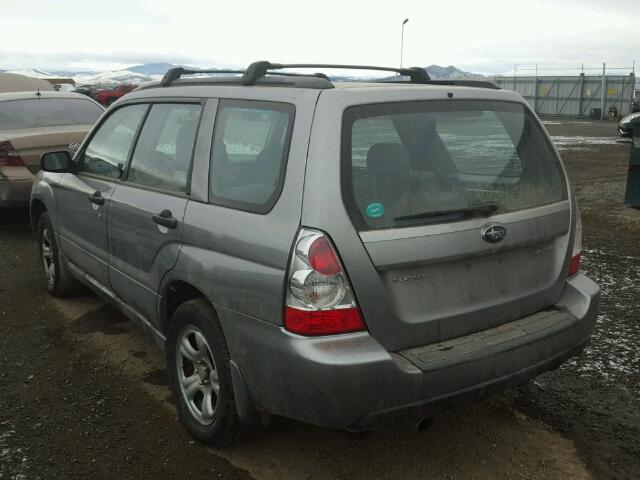 JF1SG63697H743605 - 2007 SUBARU FORESTER 2 SILVER photo 3