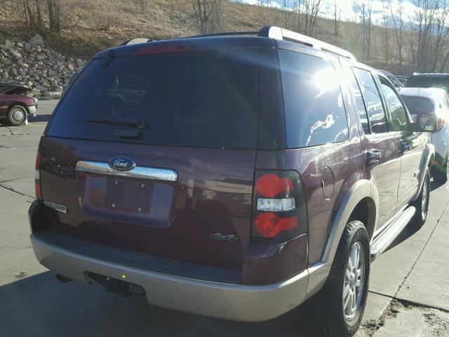 1FMEU74E18UB05946 - 2008 FORD EXPLORER E MAROON photo 4