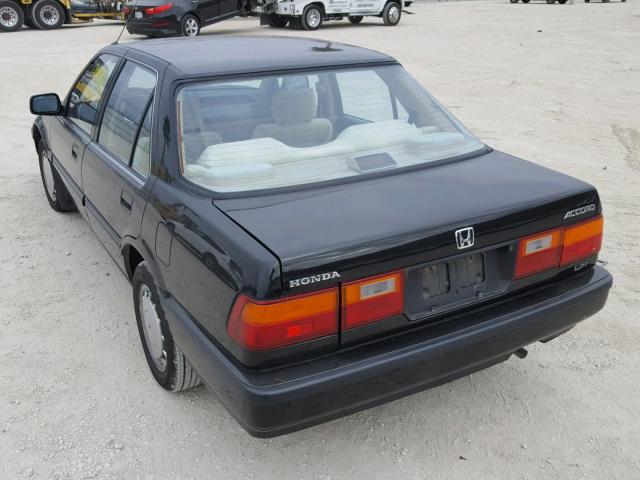 JHMCA5549KC132791 - 1989 HONDA ACCORD LXI BLACK photo 3