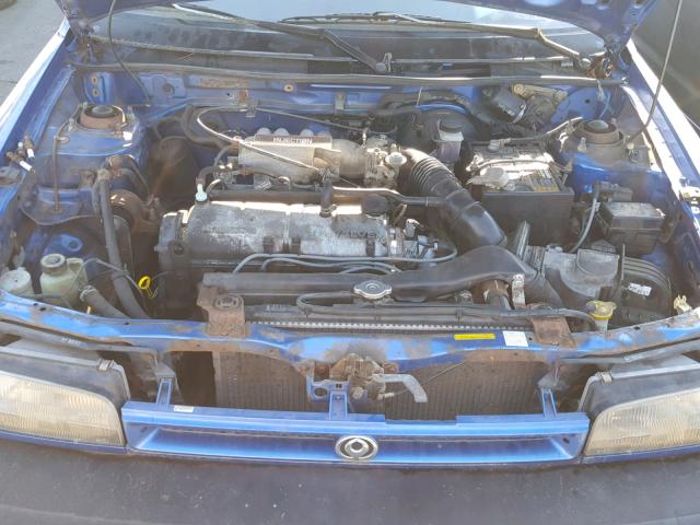 JM1BG2344P0646103 - 1993 MAZDA 323 BLUE photo 7