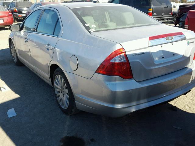 3FADP0L37BR145533 - 2011 FORD FUSION HYB SILVER photo 3