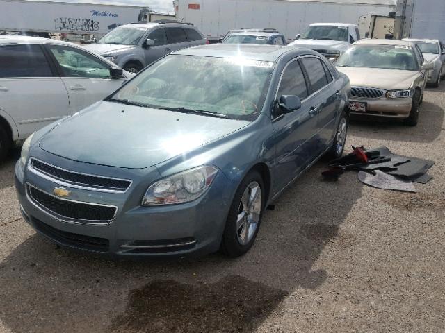 1G1ZH57B39F187967 - 2009 CHEVROLET MALIBU 1LT GREEN photo 2