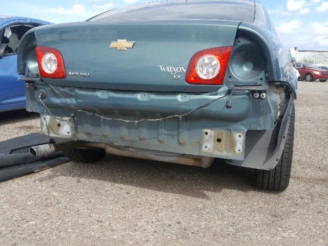 1G1ZH57B39F187967 - 2009 CHEVROLET MALIBU 1LT GREEN photo 9