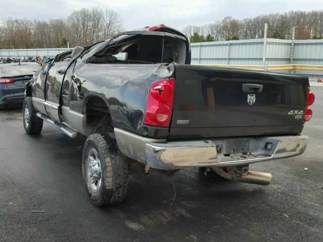 3D3KS29A88G192518 - 2008 DODGE RAM 2500 BLACK photo 3