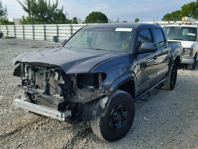 5TFAX5GN2GX055386 - 2016 TOYOTA TACOMA DOU GRAY photo 2