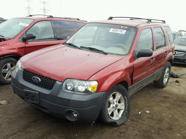 1FMYU03126KD46748 - 2006 FORD ESCAPE XLT RED photo 2