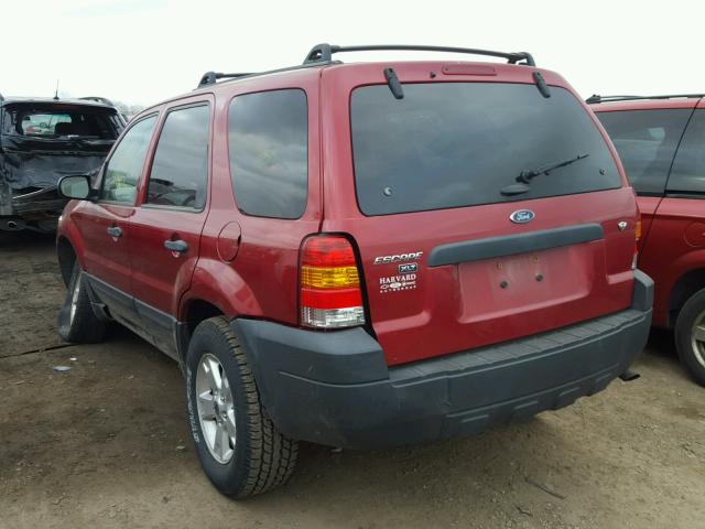 1FMYU03126KD46748 - 2006 FORD ESCAPE XLT RED photo 3