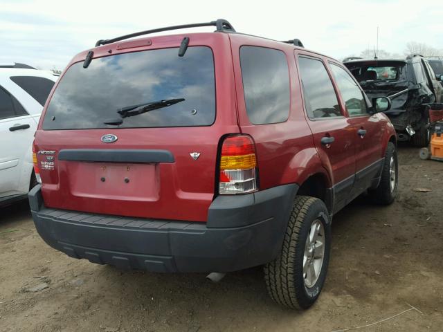 1FMYU03126KD46748 - 2006 FORD ESCAPE XLT RED photo 4