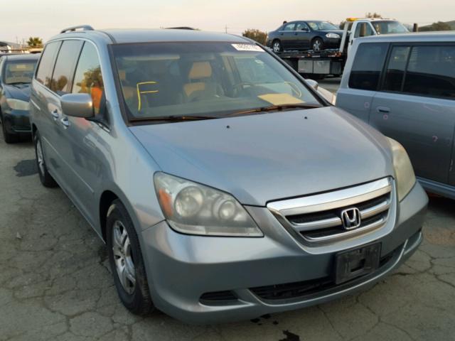 5FNRL38497B103307 - 2007 HONDA ODYSSEY EX BLUE photo 1