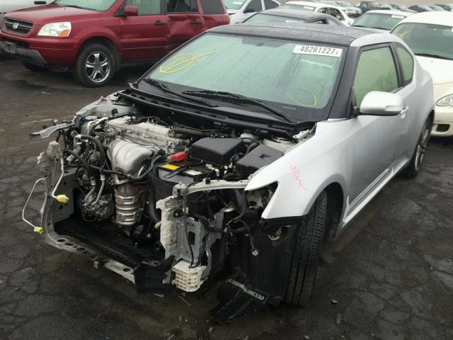 JTKJF5C78D3059173 - 2013 TOYOTA SCION TC 银色 照片 2