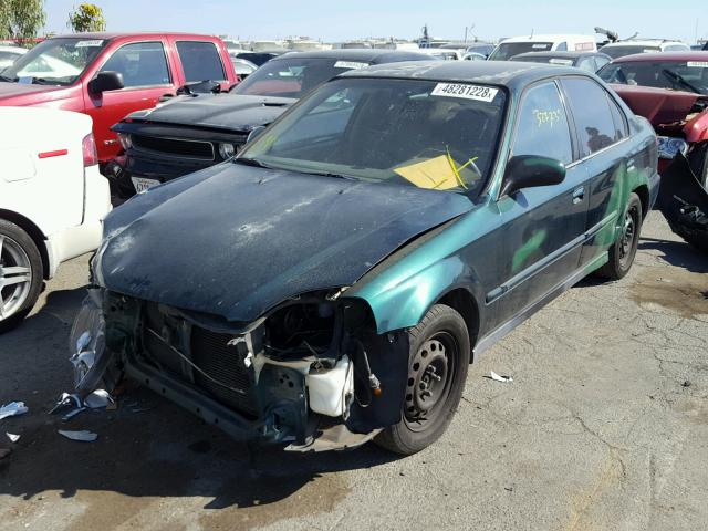 2HGEJ6615YH573006 - 2000 HONDA CIVIC BASE 绿色 照片 2