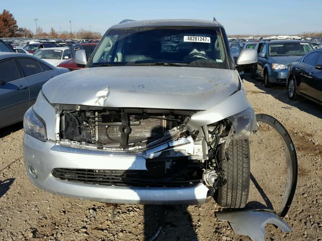 JN8AZ2NE6B9003370 - 2011 INFINITI QX56 SILVER photo 9