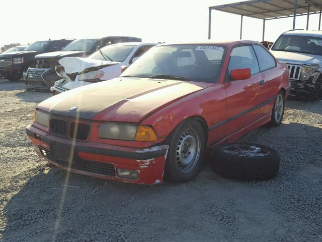 WBABE7323VEY21455 - 1997 BMW 318 IS RED photo 2