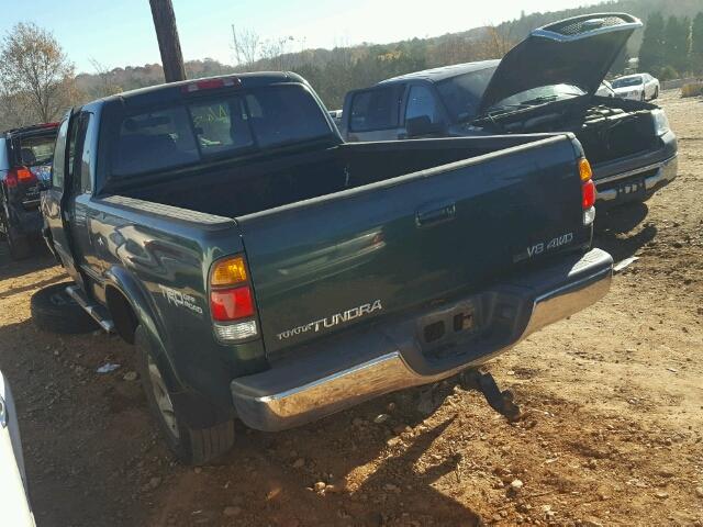 5TBBT48142S302971 - 2002 TOYOTA TUNDRA ACC GREEN photo 3