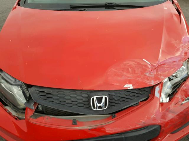 2HGFG3B5XCH517498 - 2012 HONDA CIVIC LX RED photo 7