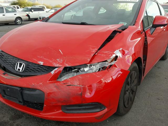 2HGFG3B5XCH517498 - 2012 HONDA CIVIC LX RED photo 9