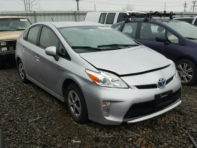 JTDKN3DUXD5684668 - 2013 TOYOTA PRIUS SILVER photo 1