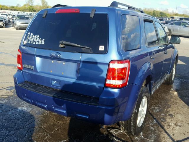 1FMCU0D73AKA34220 - 2010 FORD ESCAPE BLUE photo 4