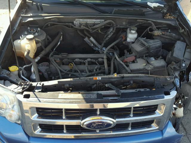 1FMCU0D73AKA34220 - 2010 FORD ESCAPE BLUE photo 7