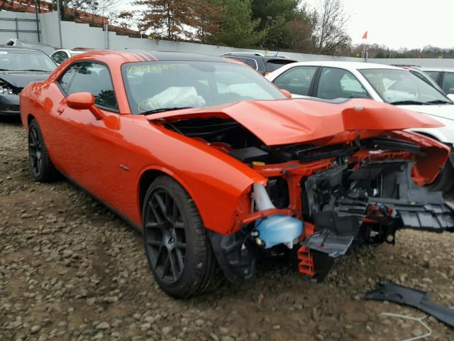 2C3CDZBT1GH316661 - 2016 DODGE CHALLENGER ORANGE photo 1