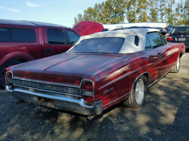 8W57Z184429 - 1968 FORD GALAXY RED photo 4