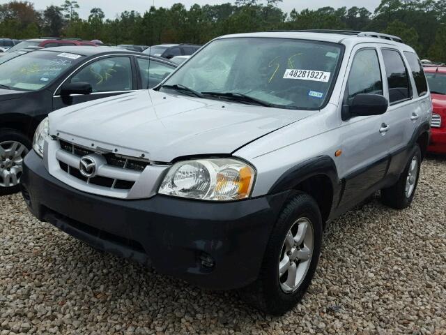 4F2YZ02Z36KM25553 - 2006 MAZDA TRIBUTE I SILVER photo 2