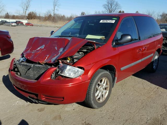 1A4GJ45RX7B210625 - 2007 CHRYSLER TOWN & COU RED photo 2